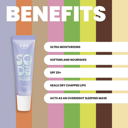 FAE Beauty Soda Paap Ice Cream Soda Lip Balm SPF 20+ - Untinted with Subtle Shimmer 10 gm